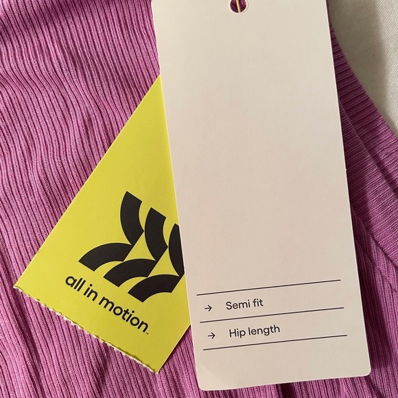 All In Motion Crop Tank Top in Purple - Picture 8 of 9